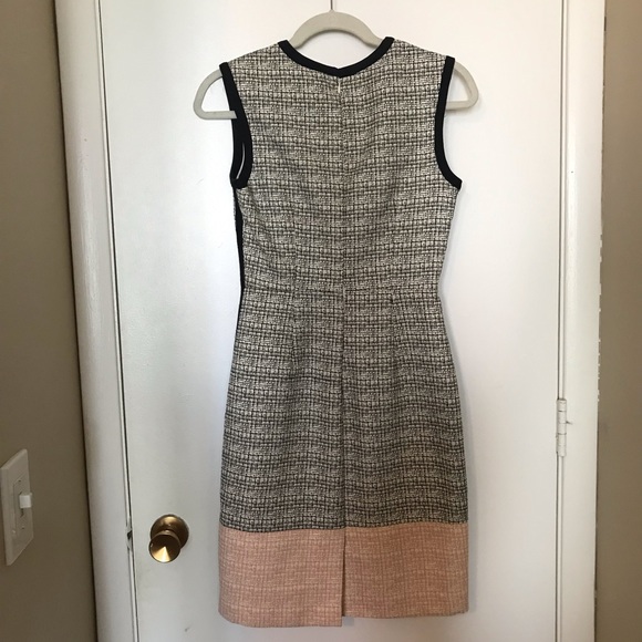 JCrew Colorblock Tuxedo Stripe Tweed Sheath Dress - Picture 3 of 7